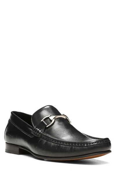 Donald Pliner Leather Bit Loafer In Black