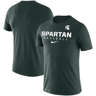 Nike Green Michigan State Spartans Baseball Legend Performance T-shirt
