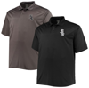 PROFILE BLACK/CHARCOAL CHICAGO WHITE SOX BIG & TALL TWO-PACK POLO SET