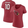 Fanatics Branded Deandre Hopkins Cardinal Arizona Cardinals Player Icon Name & Number V-neck T-shirt In Cardinal