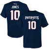 OUTERSTUFF YOUTH MAC JONES NAVY NEW ENGLAND PATRIOTS MAINLINER NAME & NUMBER T-SHIRT
