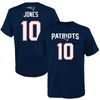 Outerstuff Big Boys Mac Jones Navy New England Patriots Mainliner Name And Number T-shirt In Navy