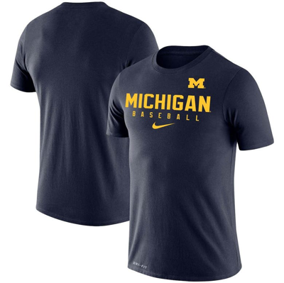 Nike Navy Michigan Wolverines Baseball Legend Performance T-shirt