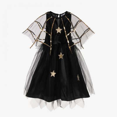 Souza Kids' Girls Black & Gold Witch Dress