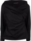 Max Mara Black Cotton Veranda Shirt In Nero