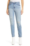 Jonathan Simkhai Standard Cropped Denim Jeans In Pacific City