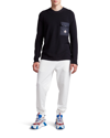 Moncler Pocket-detail Crew Neck Jumper In Navy