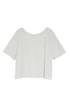 Open Edit Boxy Crop T-shirt In Grey Light Heather