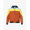 Marni Hooded Colour-block Lightweight Jacket In Clay