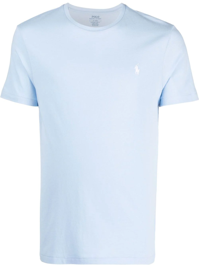 Polo Ralph Lauren Polo Pony Embroidered T-shirt In Blue