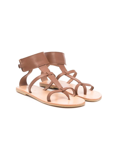 Douuod Teen Strappy-design Sandals In Brown