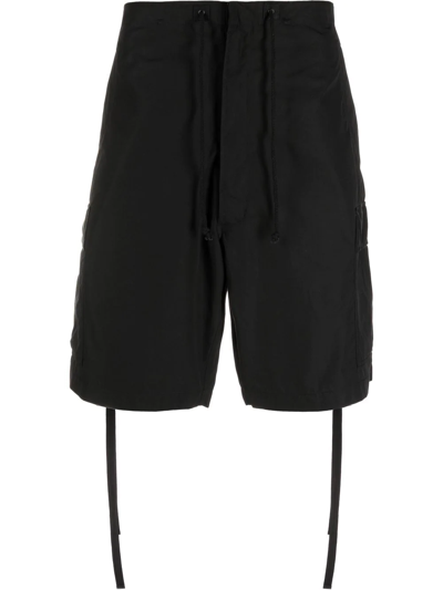 Maharishi Drawstring-waistband Shorts In Black
