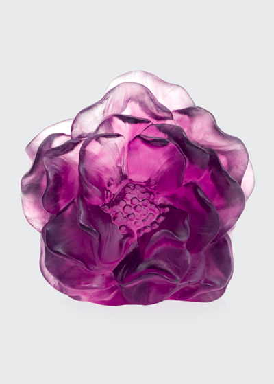 Daum Camelia Violet Decorative Flower