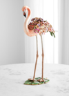 Jay Strongwater Flowery Flamingo Figurine