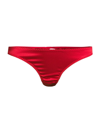 Fleur Du Mal Luxe Lace Thong In Rouge