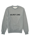 Helmut Lang Cotton Logo Print Crewneck Sweatshirt In Vapor Heather