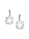 Swarovski Millenia Rhodium-plated Round-cut Crystal Earrings In Neutral