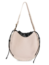 Chloé Round Leather Shoulder Bag In Pink