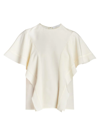 CHLOÉ WOMEN'S LAYERED RUFFLE-SLEEVE BLOUSE