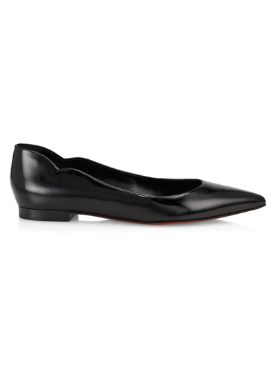 CHRISTIAN LOUBOUTIN WOMEN'S HOT CHICKITA LEATHER FLATS