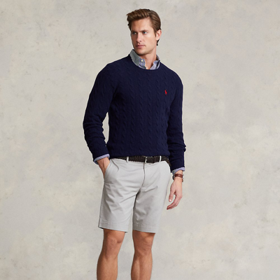 Polo Ralph Lauren 9-inch Stretch Slim Fit Chino Short In Soft Grey