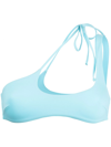 Sian Swimwear Elisa One-shoulder Bikini Top In Blue
