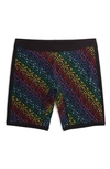 Tomboyx 9-inch Boxer Briefs In Rainbow Leopard