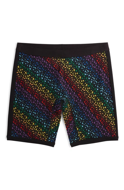 Tomboyx 9-inch Boxer Briefs In Rainbow Leopard