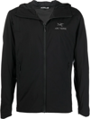 Arc'teryx Atom Lt Padded Shell Hooded Jacket In Black