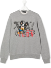 Dsquared2 Icon-print Sweatshirt In Grey