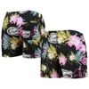 Foco Black Florida Gators Neon Floral Swim Trunks In Black