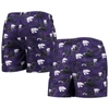 Foco Purple Kansas State Wildcats Island Palm Swim Trunks In Purple