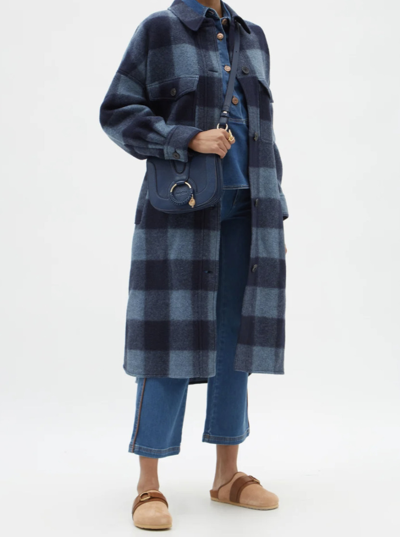 isabel marant etoile fontizi coat blue 0