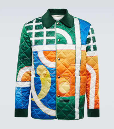 Casablanca Men's Reve De Tennis Quilted Hunting Jacket In Paysage