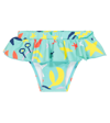 Stella Mccartney Under The Sea Ruffle Bikini Bottoms In Celeste/multicolor