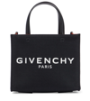Givenchy G-tote Mini Shopping Bag In Canvas In Black