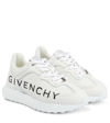 Givenchy Runner White Logo Leather Sneakers In White
