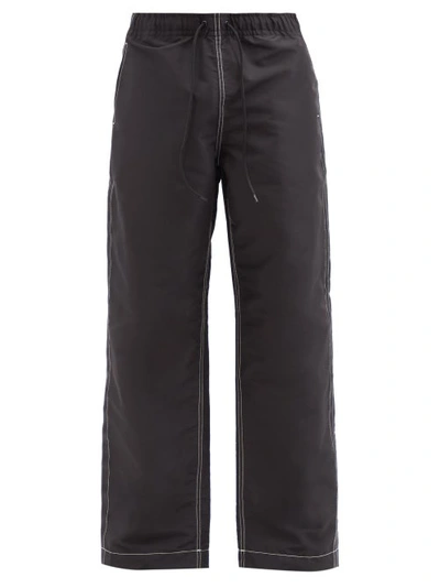Our Legacy Speed Recycled-fibre Poplin Trousers In Black