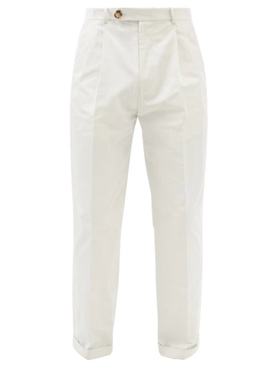 Molly Goddard Duncan Twill Suit Trousers In Cream