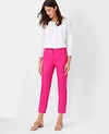 Ann Taylor The Cotton Crop Pant In Pink Flare