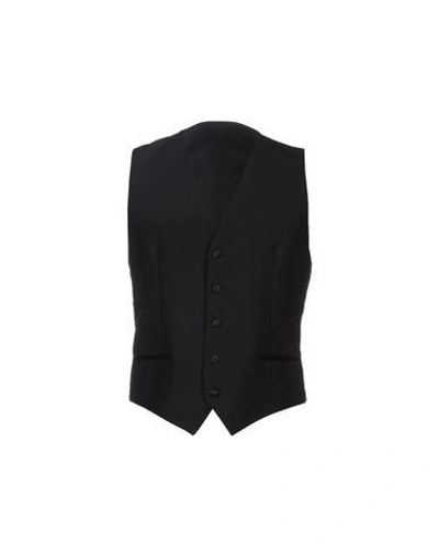 Dolce & Gabbana Suit Waistcoat In Black