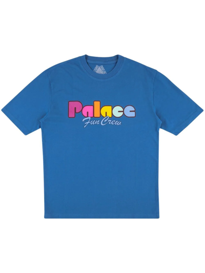 Palace Fun-print Short-sleeve T-shirt In Blue