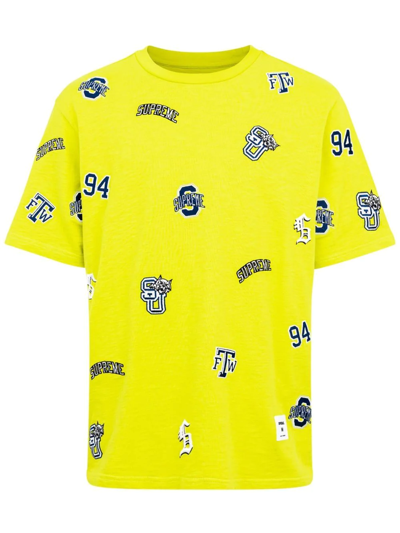Supreme University Short-sleeve T-shirt In Yellow