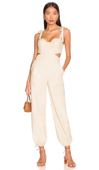 Tularosa Kylo Jumpsuit In Tan