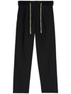 PALM ANGELS BELTED STRAIGHT-LEG TROUSERS