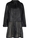 Y-3 HOODED MIDI RAINCOAT