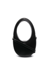 Coperni Swipe Mini Leather Shoulder Bag In Black