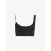 ALIX NYC PERRY CROPPED STRETCH-JERSEY TOP