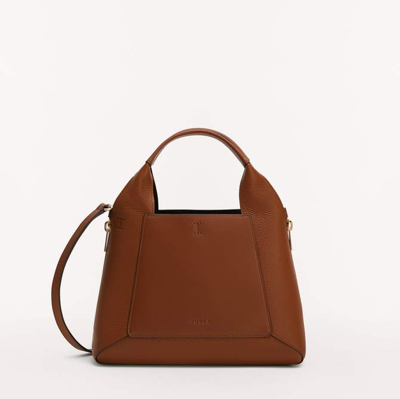 Furla Gilda In Cognac H + Nero