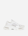 Dolce & Gabbana Dolce And Gabbana Woman's White Air Master Mix Of  Materials Sneakers In White